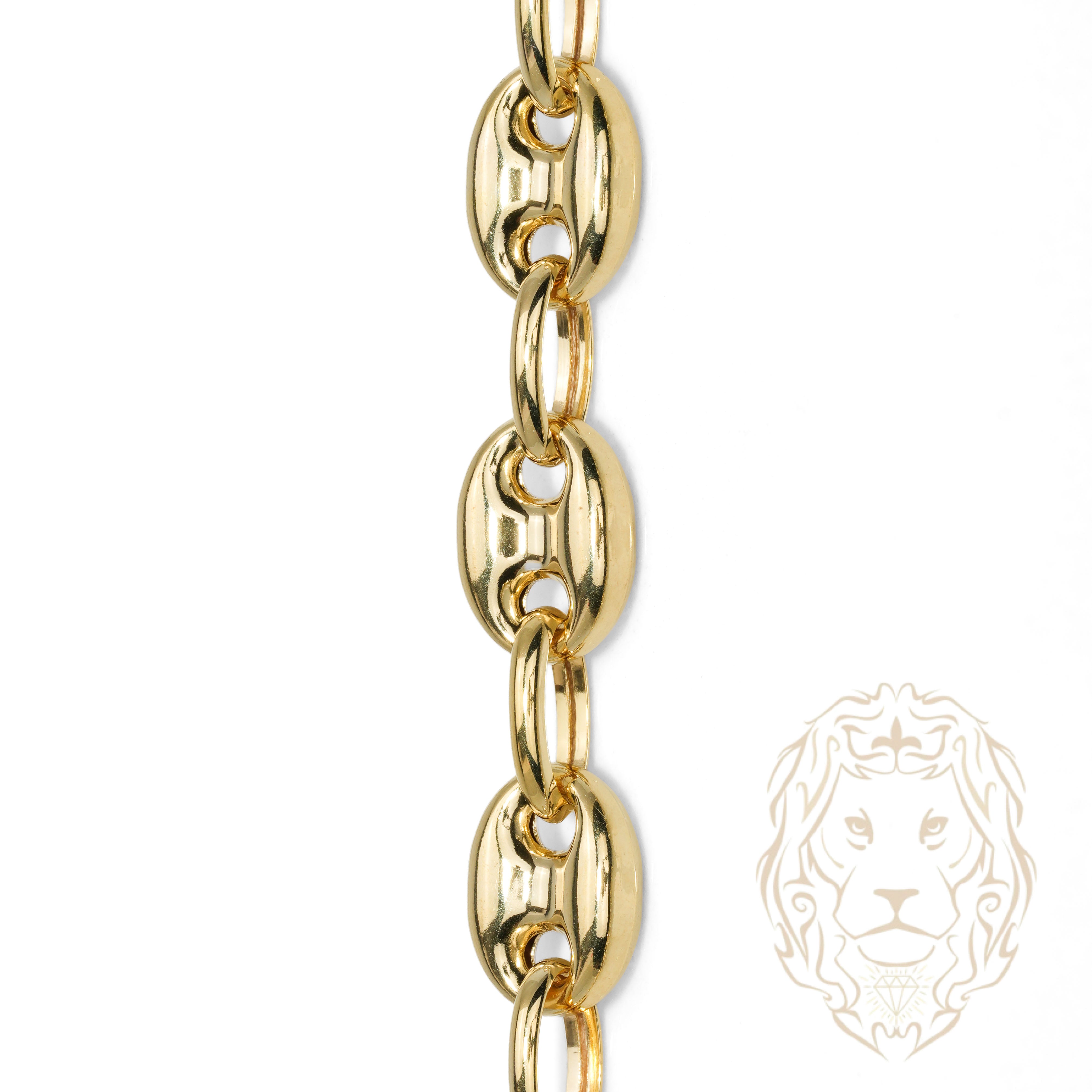 Chaîne - Or 10K jaune ancre gonflé 7.7mm - CHG1253