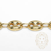Bracelet - Or 10K jaune ancre gonflé 10mm - BRG929