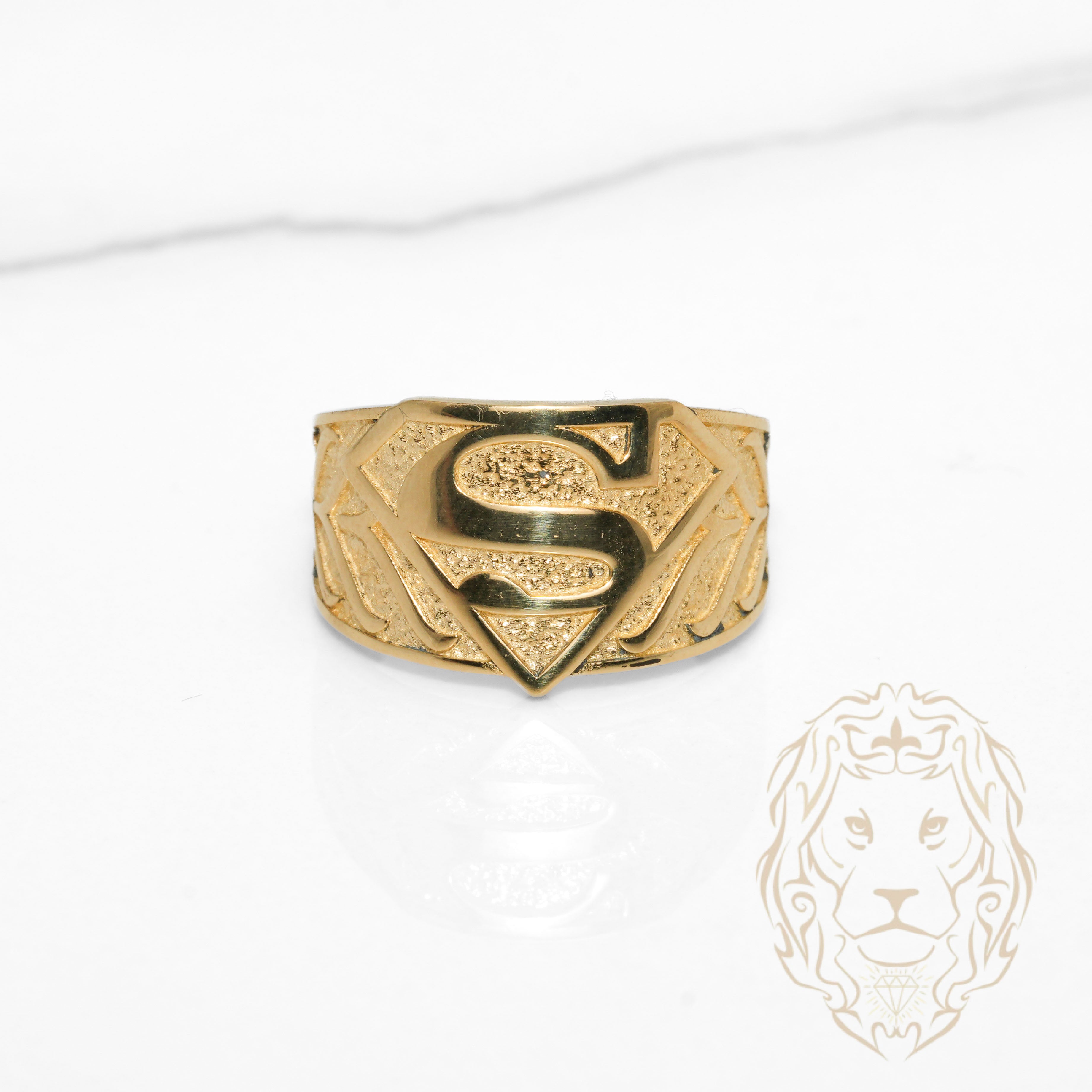 Bague - Or 10K jaune Superman - RIG1151