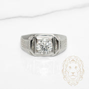 Bague - Argent pierre AAA coupe ronde 2.00CT - RIS1425