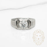Bague - Argent pierre AAA coupe ronde 2.00CT - RIS1425