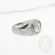 Bague - Argent pierre AAA coupe ronde 2.00CT - RIS1425
