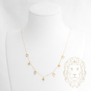 Collier - Or 18K jaune micro-coeurs - CHG1267