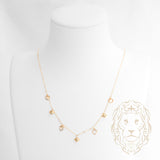 Collier - Or 18K jaune micro-coeurs - CHG1267