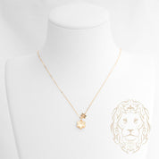 Collier - Or 18K jaune blossom guillochée - CHG1268