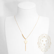 Collier - Or 18K jaune découpe blossom coupe diamant - CHG1279