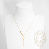 Collier - Or 18K jaune découpe blossom coupe diamant - CHG1279