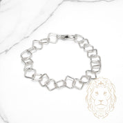 Bracelet - Argent losanges 10mm - BRS594
