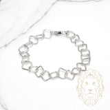 Bracelet - Argent losanges 10mm - BRS594