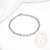 Bracelet - Argent barbelée 5mm - BRS596