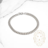 Bracelet - Argent curb 5.2mm - BRS597