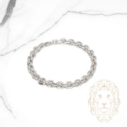 Bracelet - Argent câble carré 6.3mm - BRS598