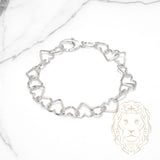 Bracelet - Argent coeurs 9.5mm - BRS599