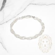 Bracelet - Argent singapour 6mm - BRS601