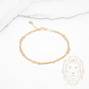 Bracelet - Or 18K jaune infni & perles coupe diamant - BRG949