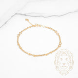 Bracelet - Or 18K jaune infni & perles coupe diamant - BRG949