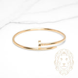 Bracelet jonc - Or 18K jaune clou - BRG940