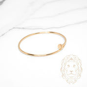 Bracelet jonc - Or 18K jaune clou mini - BRG941