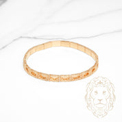 Bracelet - Or 18K jaune motif Mia rectangulaire - BRG942