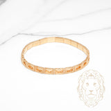 Bracelet - Or 18K jaune motif Mia rectangulaire - BRG942