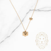 Collier - Or 18K jaune blossom guillochée - CHG1268
