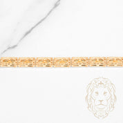 Bracelet - Or 18K jaune motif Mia rectangulaire - BRG942