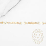 Bracelet - Or 18K jaune infni & perles coupe diamant - BRG949