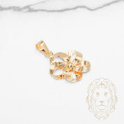 Pendentif - Or 18K jaune blossom coupe diamant - PEG1245