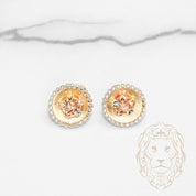 Studs - Or 18K tricolor jaune, blanc & rose gala - BOG1278