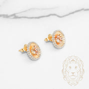 Studs - Or 18K tricolor jaune, blanc & rose gala - BOG1278