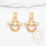 Studs - Or 18K jaune fermoir à bascule coupe diamant - BOG1279