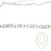 Bracelet - Argent barbelée 5mm - BRS596