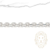 Bracelet - Argent câble carré 6.3mm - BRS598