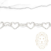 Bracelet - Argent coeurs 9.5mm - BRS599