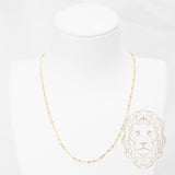 Chaîne - Or 10K jaune paillettes coupe diamant & rolo 2.4mm - CHG1291