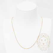 Chaîne - Or 10K tricolor jaune, blanc & rose rolo coupe diamant 1.5mm - CHG1295