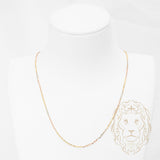 Chaîne - Or 10K tricolor jaune, blanc & rose rolo coupe diamant 1.5mm - CHG1295