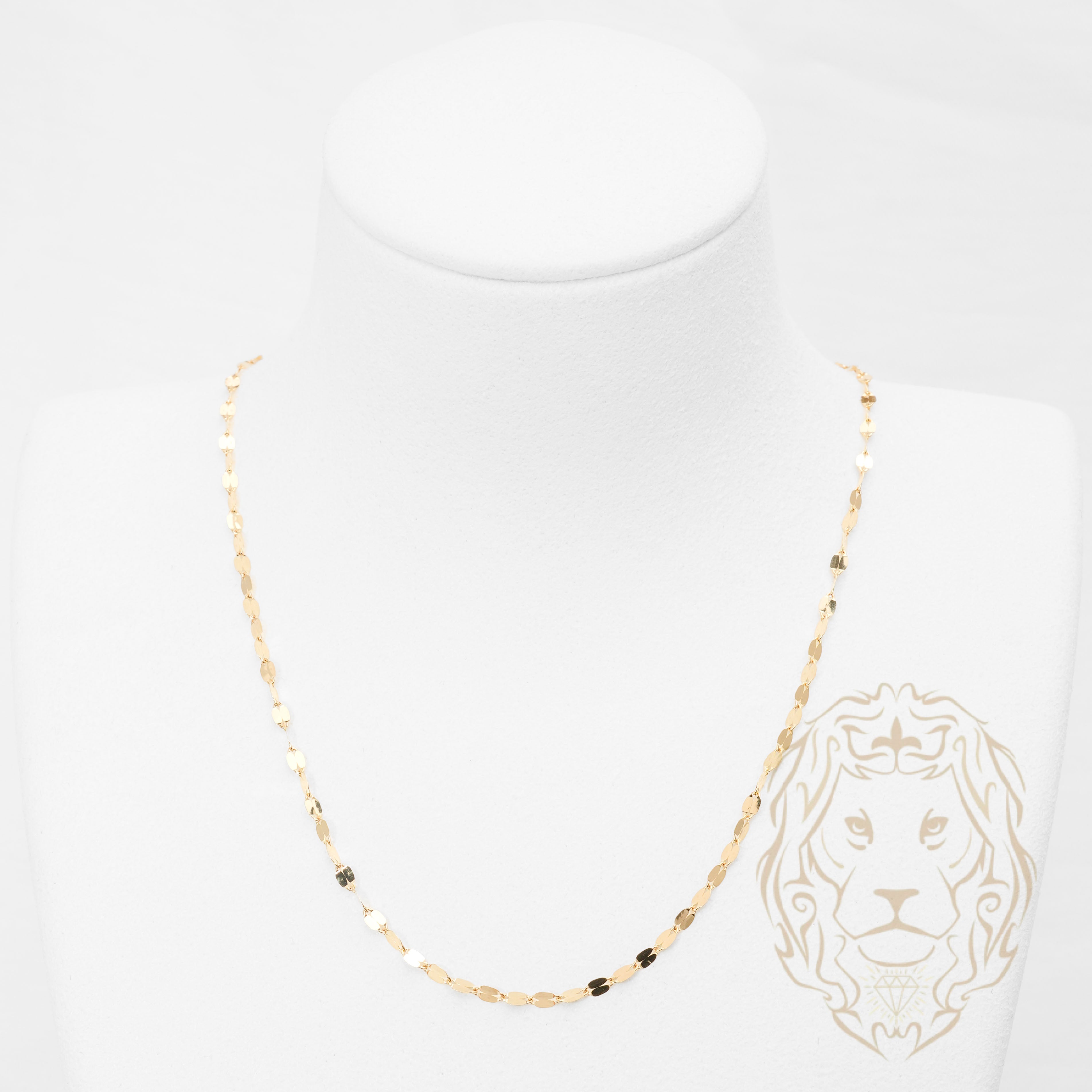 Chaîne - Or 10K jaune paillettes 2.5mm - CHG1301