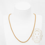 Chaîne - Or 10K deux tons jaune & blanc franco coupe diamant 3.15mm - CHG1309