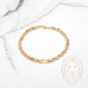 Bracelet - Or 10K jaune figarope 4.8mm - BRG958
