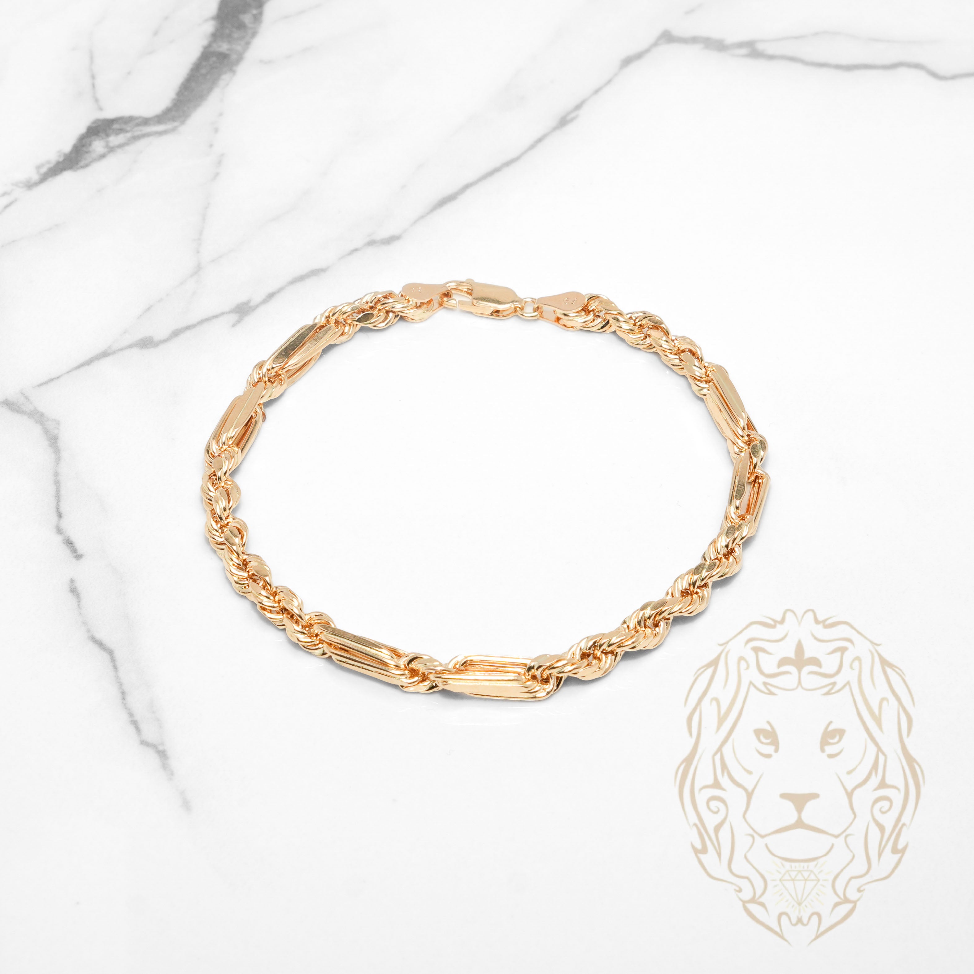 Bracelet - Or 10K jaune figarope 4.8mm - BRG958