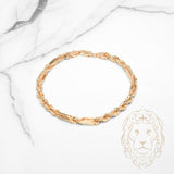 Bracelet - Or 10K jaune figarope 4.8mm - BRG958