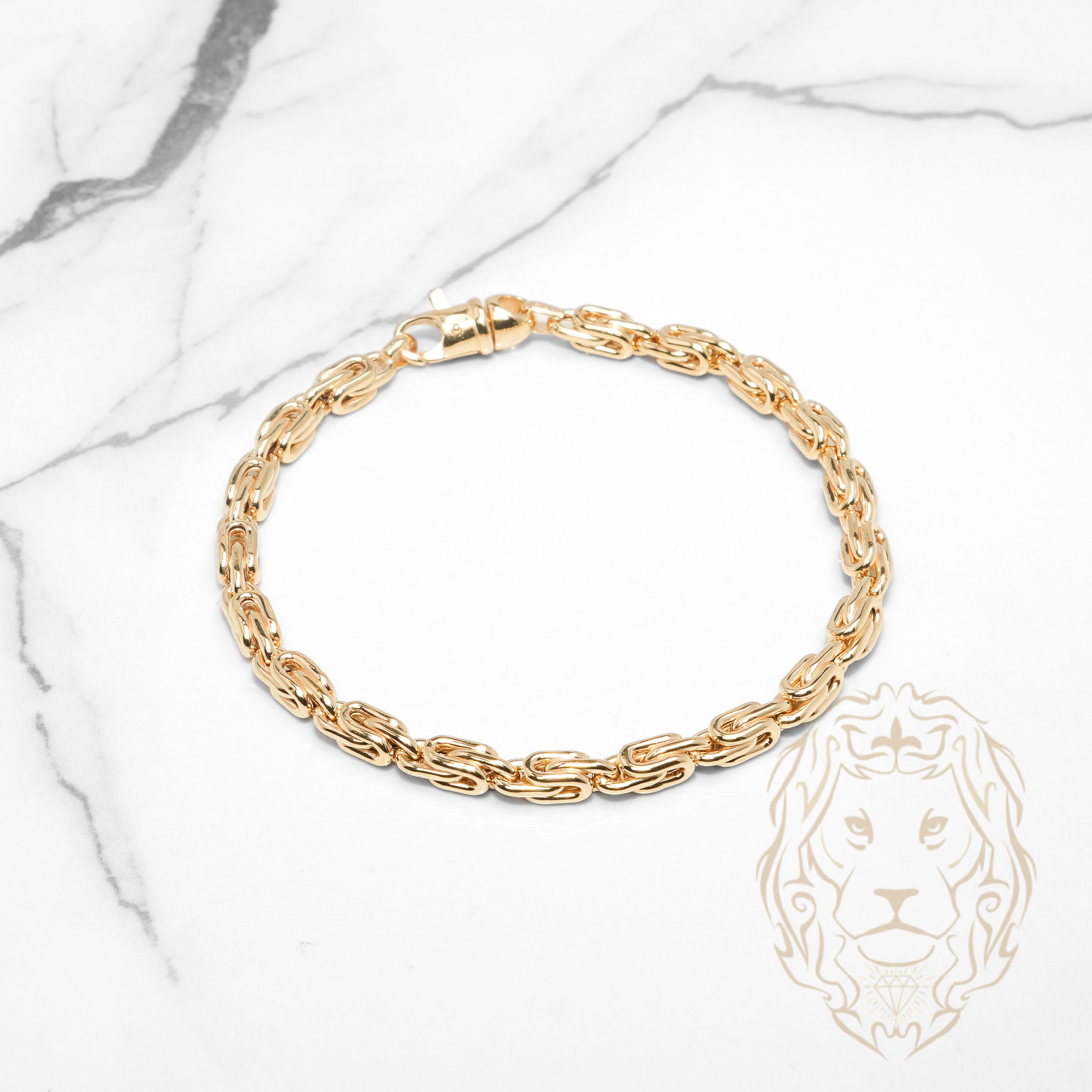 Bracelet - Or 10K jaune byzantine 4.7mm - BRG961