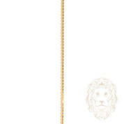 Chaîne - Or 10K deux tons jaune & blanc boîte coupe diamant 1mm - CHG1293