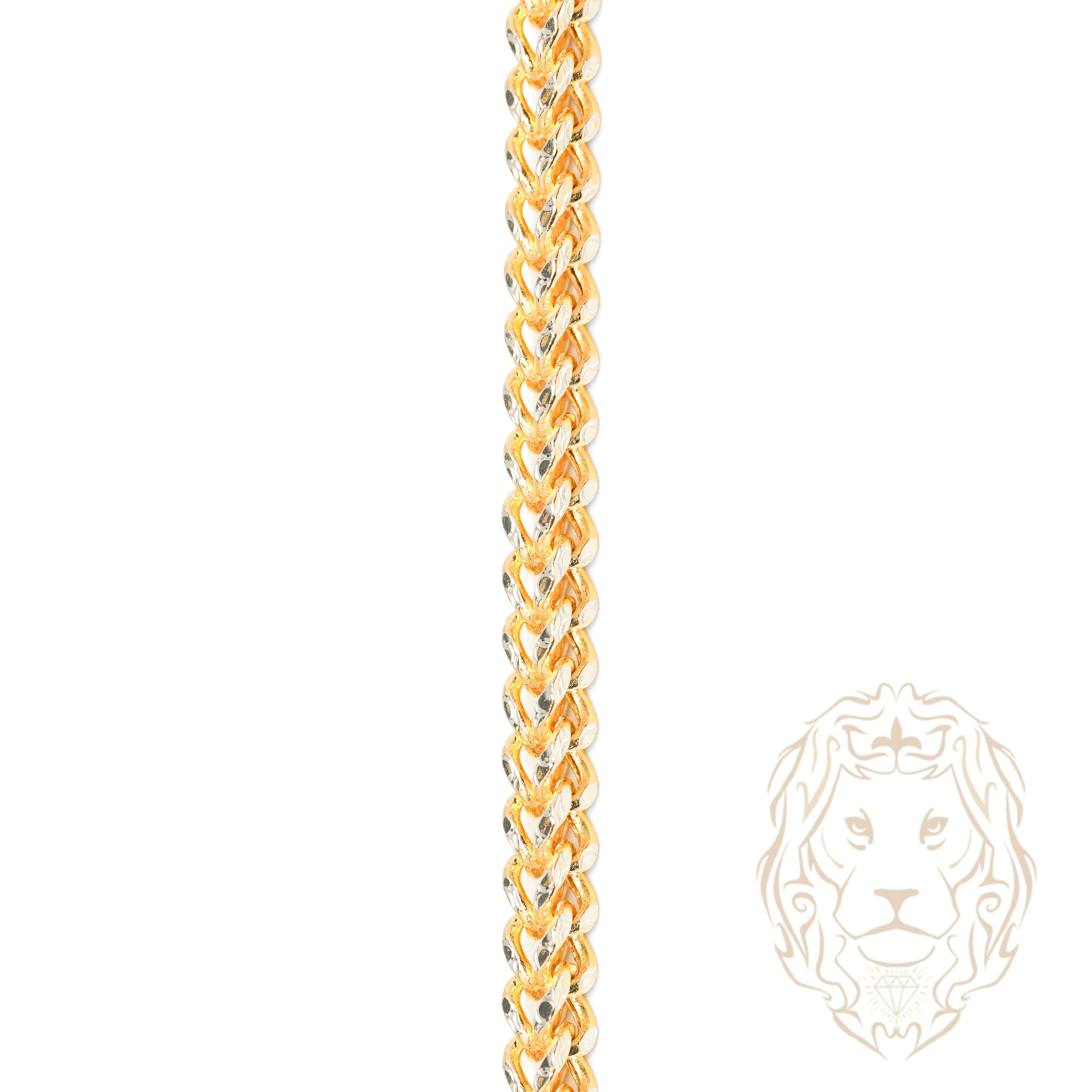 Chaîne - Or 10K deux tons jaune & blanc franco coupe diamant 3.15mm - CHG1309