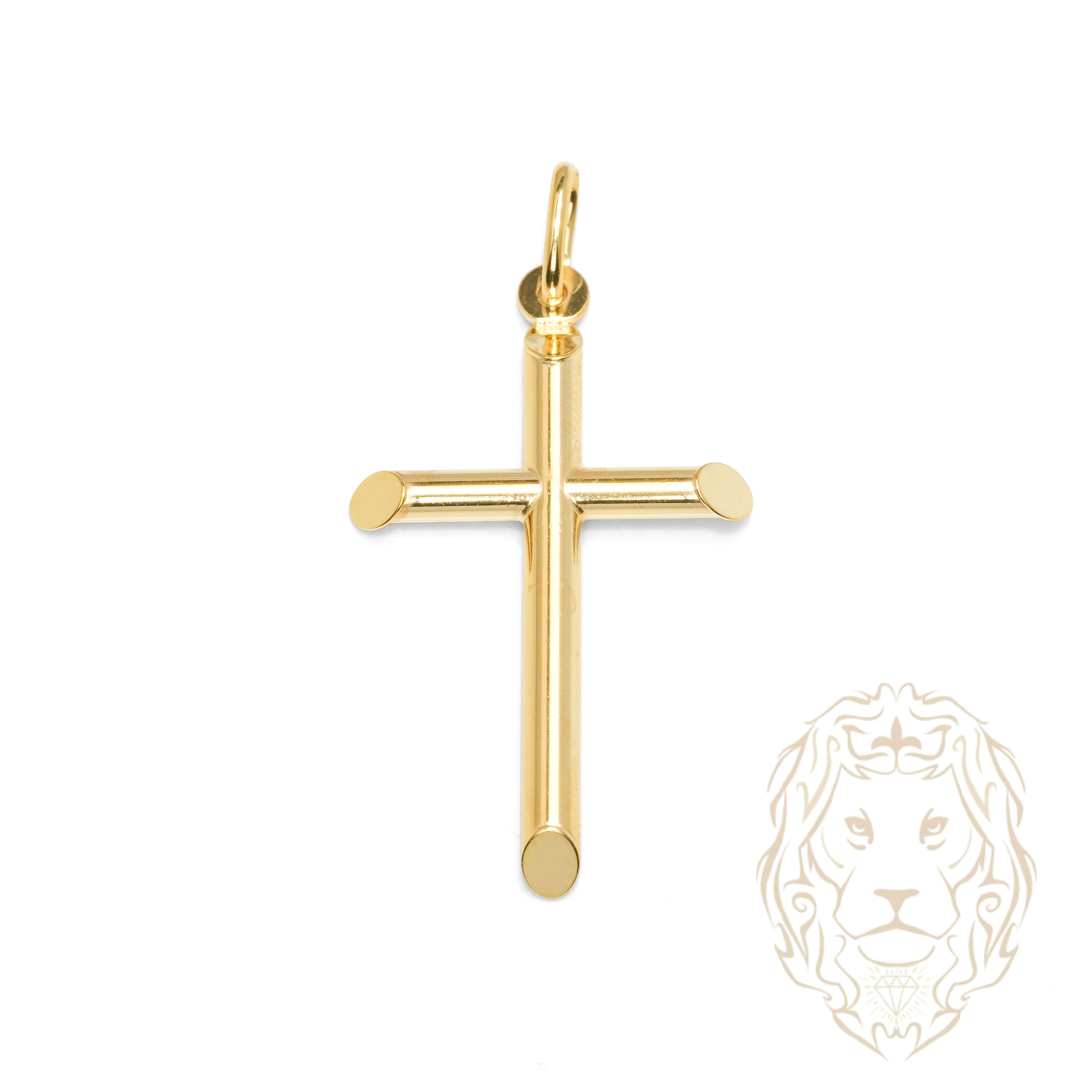 Pendentif - Or 10K jaune croix - PEG1249