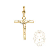 Pendentif - Or 10K jaune Jésus sur le croix - PEG1254