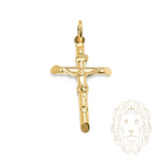 Pendentif - Or 10K jaune Jésus sur le croix - PEG1255