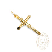 Pendentif - Or 10K jaune Jésus sur le croix - PEG1255