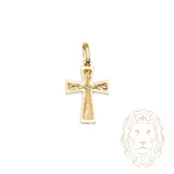 Pendentif - Or 10K jaune croix coupe diamant - PEG1256